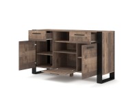 Sideboard NUKA C 155 cm on legs, Grange oak