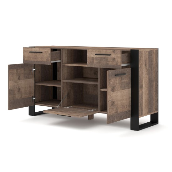 Sideboard NUKA C 155 cm on legs, Grange oak