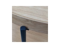 Coffee table PUFFIN round 84 cm, natural oak