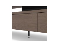 Комод PUFFIN 154 см, три ящика и три дверцы, холодный коричневый Комод PUFFIN 154 см, три ящика и три дверцы, холодный коричневый