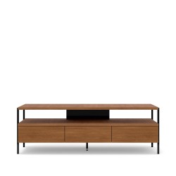 TV unit PUFFIN 154 cm, three drawers, cherry