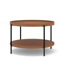 Coffee table PUFFIN round 84 cm, cherry