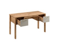INDYGO Desk 138 cm, beige with Wotan oak