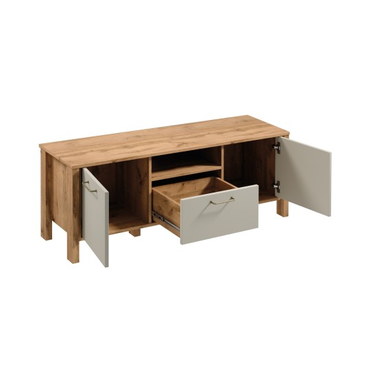 INDYGO TV Unit 138 cm, beige with Wotan oak