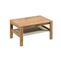 INDYGO Coffee Table 90 cm, beige with Wotan oak