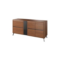 Комод JANTAR, 3 дверцы, 160 см, на металлических ножках