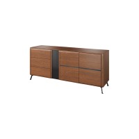 Комод JANTAR, 2 дверцы и 3 ящика, 180 см, на металлических ножках