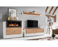 wall unit QUEENS with bio fireplace image