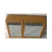 SRG2 Bamboo Cabinet with Two Mirror Doors