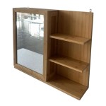 SRG5 Mirror Shelf Unit, Open and Closed Sections