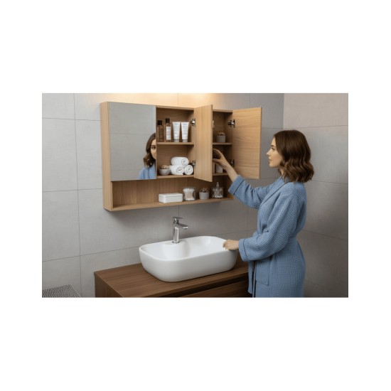 SRG25 Mirror Cabinet with Three Doors, 100 cm SRG25 Mirror Cabinet with Three Doors, 100 cm