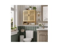 SR222 Louvred Bamboo Cabinet with Open Base image