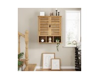 Showing image for SR223 Louvred Cabinet, 2 Shelves and 3 Compartments SR223 Louvred Cabinet, 2 Shelves and 3 Compartments Furniture, Kitchen and bathroom furniture, Bamboo furniture, Bathroom furniture, Wall Shelves and Cabinets image