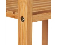 Корзина для белья SR314 с тремя полками, бамбук