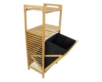 Showing image for SR315 Bathroom Cabinet with Built In Laundry Basket SR315 Bathroom Cabinet with Built In Laundry Basket Furniture, Kitchen and bathroom furniture, Bamboo furniture, Bathroom furniture image