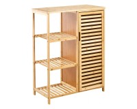 SR334 Bamboo Bathroom Unit, 66 cm, Three Shelves image