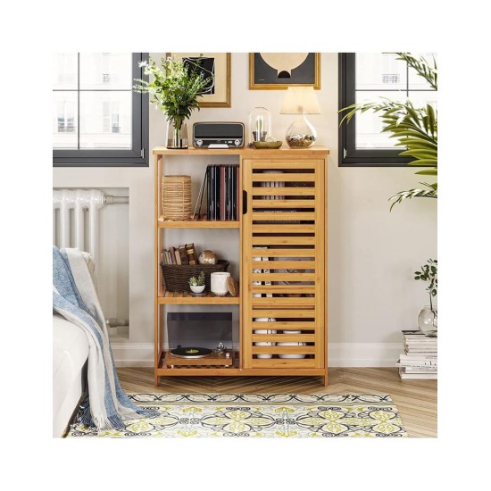 SR334 Bamboo Bathroom Unit, 66 cm, Three Shelves image