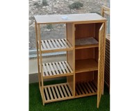 SR334 Bamboo Bathroom Unit, 66 cm, Three Shelves image