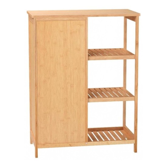 SR334 Bamboo Bathroom Unit, 66 cm, Three Shelves image