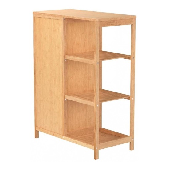 SR334 Bamboo Bathroom Unit, 66 cm, Three Shelves image