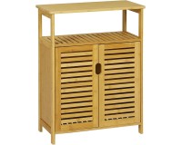 SR335 Two Door Bamboo Bathroom Unit, 60 cm Furniture, Kitchen and bathroom furniture, Bamboo furniture, Bathroom furniture image