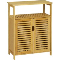 SR335 Two Door Bamboo Bathroom Unit, 60 cm