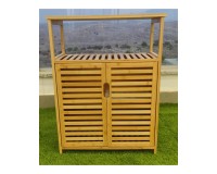SR335 Two Door Bamboo Bathroom Unit, 60 cm Furniture, Kitchen and bathroom furniture, Bamboo furniture, Bathroom furniture image