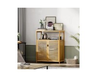 SR335 Two Door Bamboo Bathroom Unit, 60 cm Furniture, Kitchen and bathroom furniture, Bamboo furniture, Bathroom furniture image