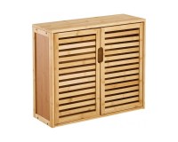 Showing image for SR336 Two Door Wall Cabinet, Bamboo, 59 cm SR336 Two Door Wall Cabinet, Bamboo, 59 cm Furniture, Kitchen and bathroom furniture, Bamboo furniture, Bathroom furniture, Wall Shelves and Cabinets image