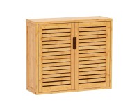 Showing image for SR336 Two Door Wall Cabinet, Bamboo, 59 cm SR336 Two Door Wall Cabinet, Bamboo, 59 cm Furniture, Kitchen and bathroom furniture, Bamboo furniture, Bathroom furniture, Wall Shelves and Cabinets image