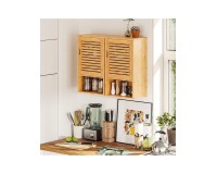SR339 Bamboo Wall Cabinet with Open Shelf image
