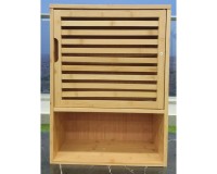 SR339 Bamboo Wall Cabinet with Open Shelf image