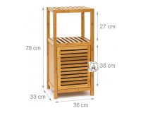 Showing image for SR414 Narrow Bamboo Bathroom Cabinet, 36 cm SR414 Narrow Bamboo Bathroom Cabinet, 36 cm Furniture, Kitchen and bathroom furniture, Bamboo furniture, Bathroom furniture image