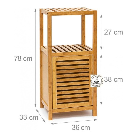 Showing image for SR414 Narrow Bamboo Bathroom Cabinet, 36 cm SR414 Narrow Bamboo Bathroom Cabinet, 36 cm Furniture, Kitchen and bathroom furniture, Bamboo furniture, Bathroom furniture image