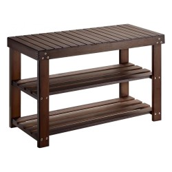 SRB2 Bamboo Shoe Bench with 3 Shelves SRB2 Bamboo Shoe Bench with 3 Shelves