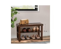 SRB2 Bamboo Shoe Bench with 3 Shelves Furniture, Entrance Hall Cabinets, Entrance Hall Cabinets, Bamboo furniture image