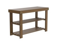 SRB2 Bamboo Shoe Bench with 3 Shelves Furniture, Entrance Hall Cabinets, Entrance Hall Cabinets, Bamboo furniture image