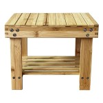 SRB3 Bamboo Bathroom Stool with Shelf