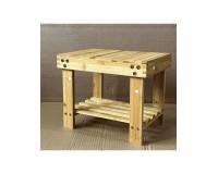 SRB3 Bamboo Bathroom Stool with Shelf Furniture, Kitchen and bathroom furniture, Bamboo furniture, Bathroom furniture image