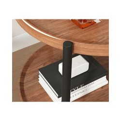 Bear Coffee Table on Castors (Black / Wood) Bear Coffee Table on Castors (Black / Wood)