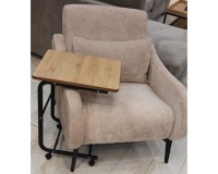Showing image for Miri Laptop Side Table on Castors (Oak / Black / Grey) Miri Laptop Side Table on Castors (Oak / Black / Grey) Furniture, Coffee tables, Coffee Tables, Budget Furniture, Interior Items, Side Tables image