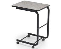 Showing image for Miri Laptop Side Table on Castors (Oak / Black / Grey) Miri Laptop Side Table on Castors (Oak / Black / Grey) Furniture, Coffee tables, Coffee Tables, Budget Furniture, Interior Items, Side Tables image