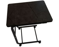 Showing image for Miri Laptop Side Table on Castors (Oak / Black / Grey) Miri Laptop Side Table on Castors (Oak / Black / Grey) Furniture, Coffee tables, Coffee Tables, Budget Furniture, Interior Items, Side Tables image