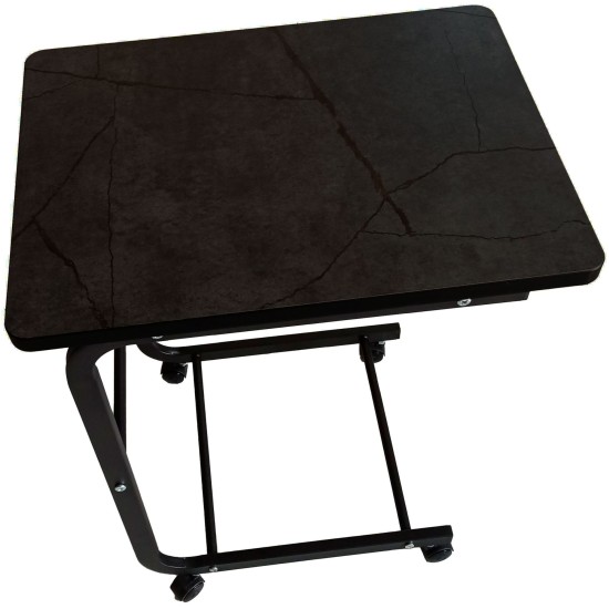 Showing image for Miri Laptop Side Table on Castors (Oak / Black / Grey) Miri Laptop Side Table on Castors (Oak / Black / Grey) Furniture, Coffee tables, Coffee Tables, Budget Furniture, Interior Items, Side Tables image