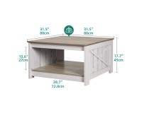 שולחן סלון Bull 80x80 ס