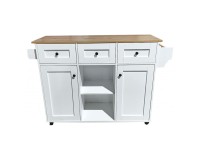 Cyprus Kitchen Island with Drop Leaf Top, 139 cm