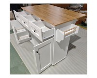 Показать картинку для Кухонный остров Cyprus с раскладным столом, 139 см Кухонный остров Cyprus с раскладным столом, 139 см