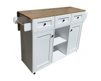 Cyprus Kitchen Island with Drop Leaf Top, 139 cm