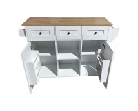 Cyprus Kitchen Island with Drop Leaf Top, 139 cm