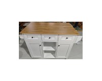 Cyprus Kitchen Island with Drop Leaf Top, 139 cm